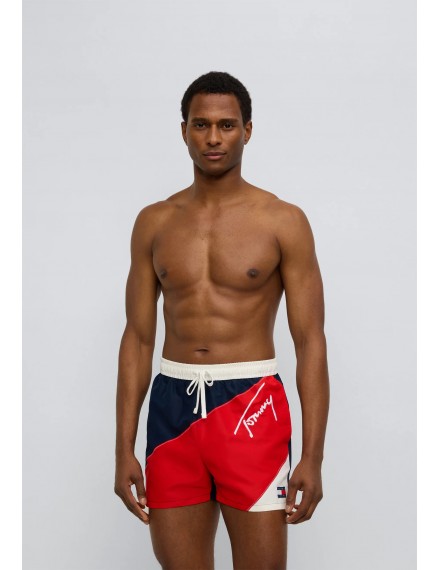Fato de Banho Curto Calvin Klein CK Monograma (Branco)
