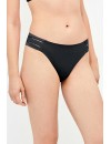 Bikini Gisela Bandeau Escote pronunciado y Braguita Bikini Detalles Calados (Negro)