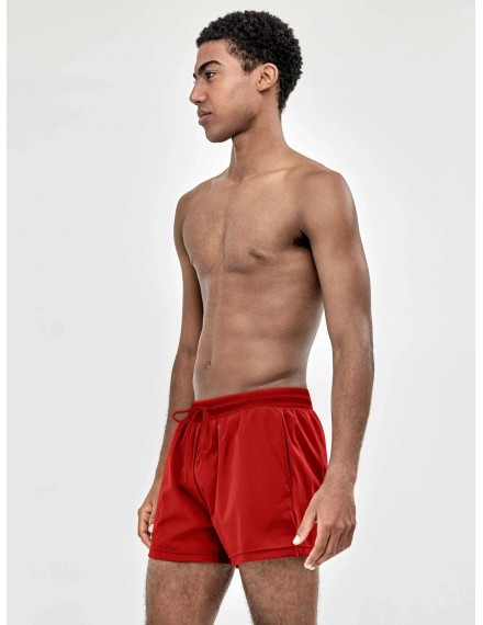 Bañador de Hombre Gisela Liso Secado Rápido (Rojo)