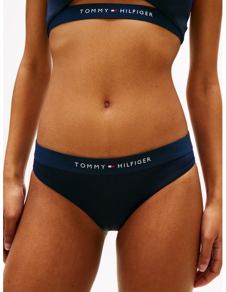 Parte inferior bikini Tommy Hilfiger Original con Logo (Marino)