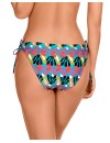 Bikini Dolorés Cortés Bandeau con Aros y Braguita Bikini Anudada (Estampado)