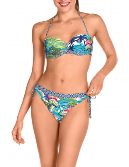 Biquíni Tamouré com Aros Estampado Floral (Multicolor)