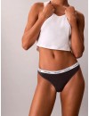 Tanga Calvin Klein -3 Pack- Icon Logo Cotton Stretch (Rojo, Gris y Rosa)