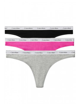 Biquíni Braga Calvin Klein -3 Pack- Carousel (Azul, Verde e Branco às Riscas)