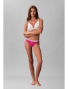 Tanga Calvin Klein -3 Pack- Icon Logo Cotton Stretch (Negro, Gris y Púrpura)
