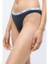 Braga Bikini Calvin Klein -3 Pack- Icon Logo Cotton Stretch (Rojo, Gris y Rosa)
