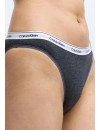 Braga Bikini Calvin Klein -3 Pack- Icon Logo Cotton Stretch (Rojo, Gris y Rosa)