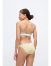Braga Bikini Calvin Klein -3 Pack- Icon Logo Cotton Stretch (Marino, Amarillo y Gris Jaspeado)