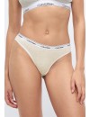Braga Bikini Calvin Klein -3 Pack- Icon Logo Cotton Stretch (Marino, Amarillo y Gris Jaspeado)