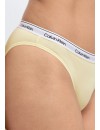 Biquíni Braga Calvin Klein -3 Pack- Icon Logo Cotton Stretch (Vermelho, Cinza e Rosa)