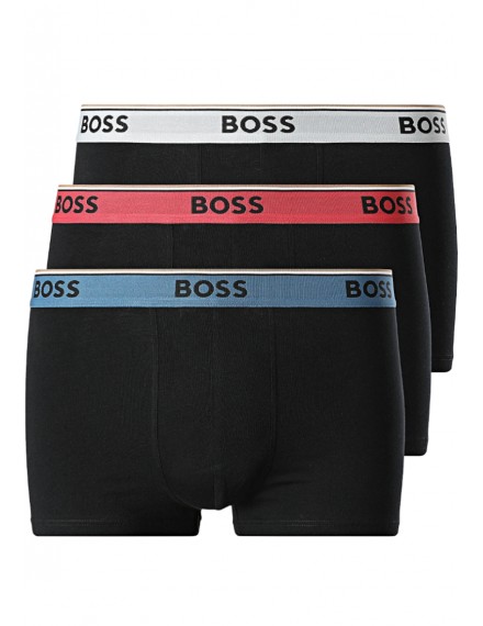 Boxer Boss Power -3 Pack- Algodão Stretch (Azul multicolorido)