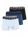 Boxer Tommy Hilfiger -3 Pack- Assinatura Cotton Essentials (Azul, Marinho e Fantasia)