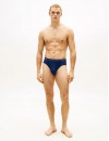 Slip Tommy Hilfiger -3 Pack- Signature Cotton Essentials (Marinho Cintura Azul, Vermelha e Cinza)