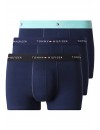 Boxer Tommy Hilfiger -3 Pack- Assinatura Cotton Essentials (Azul, Marinho e Fantasia)