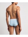 Slip Calvin Klein -3 Pack- Icon Cotton Stretch (Azul, Gris y Fantasía)