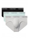 Slip Calvin Klein -3 Pack- Micro Stretch (Gris, Negro y Verde)