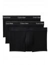 Bóxer Calvin Klein -3 Pack- Intense Power Microfibra (Negro Logo Blanco, Azul y Gris)