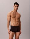 Bóxer Calvin Klein -3 Pack- Icon Cotton Stretch (Negro Logo Marino, Blanco y Beige)
