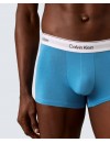 Bóxer Calvin Klein -3 Pack- Icon Cotton Stretch (Azul, Gris y Fantasía)