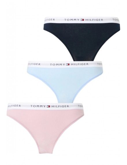 Biquíni Braga Tommy Hilfiger -3 Pack- (Preto, Granada e Pele)