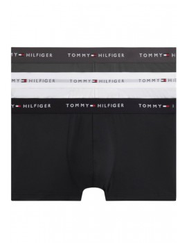 Boxer Tommy Hilfiger -3 Pack- Assinatura Cotton Essentials (Azul, Marinho e Fantasia)