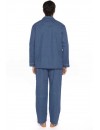 Pijama de Hombre Guasch de Popelín Estampado Motivos Geométricos (Azul)