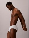 Slip Calvin Klein -3 Pack- Icon Cotton Stretch (Gris, Negro y Burdeos)