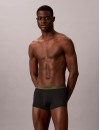 Bóxer Calvin Klein -3 Pack- Micro Stretch (Negro Cint. Verde, Dorada y Negra)