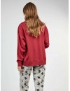 Pijama de Mujer Gisela de Looney Tunes con Estampado Tweety (Granate)