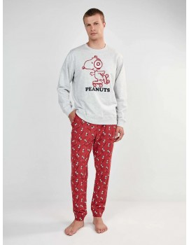 Pijama masculino Gisela Tecido Ponto Interlock The Beatles (Cru)