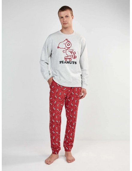 Pijama masculino Gisela Tecido Ponto Interlock The Beatles (Cru)