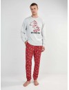 Pijama masculino Gisela Tecido Ponto Interlock The Beatles (Cru)