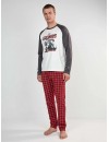 Pijama masculino Gisela Tecido Ponto Interlock The Beatles (Cru)