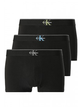 Bóxer Calvin Klein -3 Pack- Graphic Monogram Cotton Stretch (Negro Logo Multicolor)