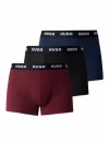 Bóxer Hugo Triplet Design -3 Pack- Cotton Stretch (Negro, Marino y Fantasía)