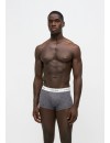 Bóxer Calvin Klein -3 Pack- Icon Cotton Stretch (Gris, Negro y Gris Fantasía)