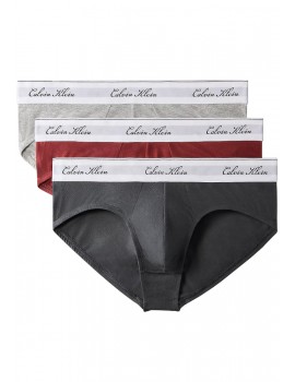 Bóxer Calvin Klein -3 Pack- Intense Power Microfibra (Negro Logo Blanco, Azul y Gris)