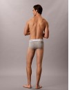 Slip Calvin Klein -3 Pack- Icon Cotton Stretch Script (Gris, Teja y Gris Oscuro)