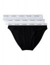 Biquíni Braga Calvin Klein -3 Pack- Icon Logo Cotton Stretch (Vermelho, Cinza e Rosa)