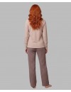 Pijama de Mujer Señoretta Punto Milano Cuello de Pico (Beige)