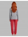 Pijama de Mujer Señoretta Algodón Estampado Osito (Gris)