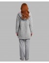 Bata de Mujer Señoretta de Coralina Bordada con Capucha (Gris)