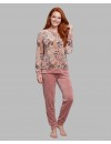 Pijama de Mujer Señoretta Terciopelo Estampado (Multicolor)