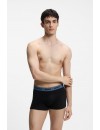 Bóxer Hugo Triplet Design -3 Pack- Cotton Stretch (Azul, Negro y Fantasía)