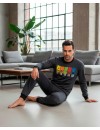 Pijama de Hombre Soy de Algodón Estampado Muppets (Gris)