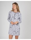 Camisón de Mujer Massana Manga Larga Estampado Caritas (Gris)
