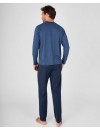 Pijama de Hombre Massana Algodón Estampado Casco (Marino)