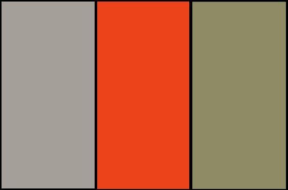 Gris, Naranja y Kaki