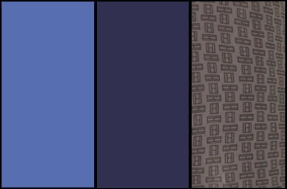 Azul, Marino y Gris Fantasía