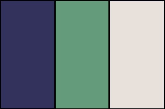 Azulón, Verde y Crema